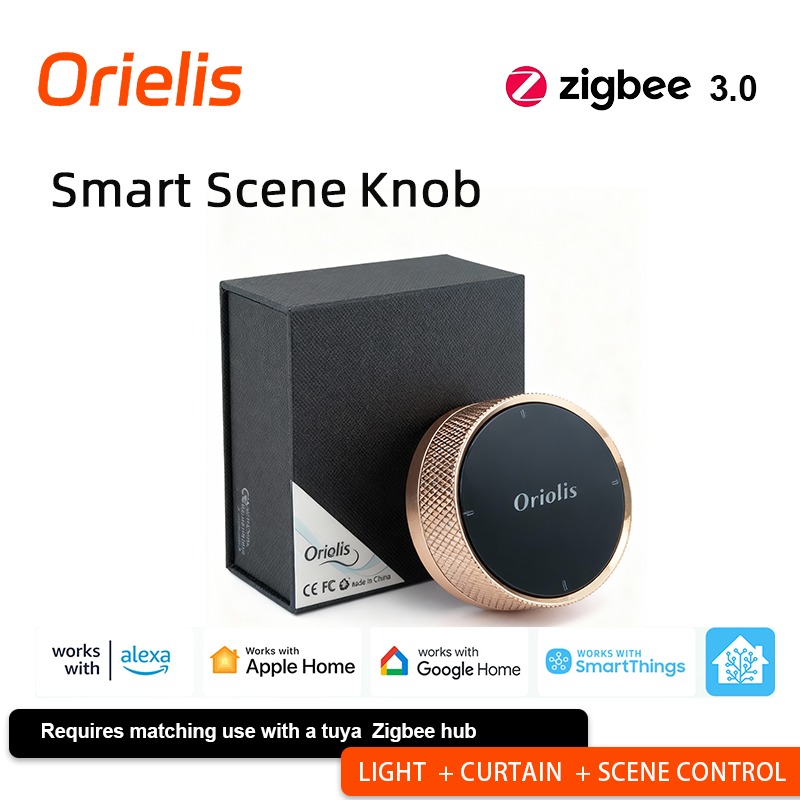 Smart Accessories - ORIELIS Tuya Zigbee slimme scèneknopcontroller -