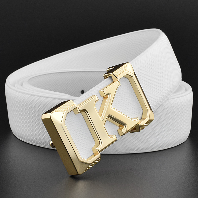 Leather Classic Strap - Nieuwe Mannen Lederen Riem Smooth Gesp