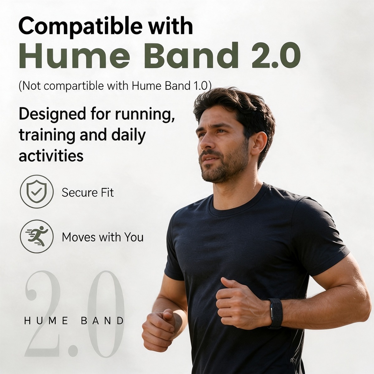 Rugged Sport Strap - Lichtgewicht, ademende nylon polsband voor de