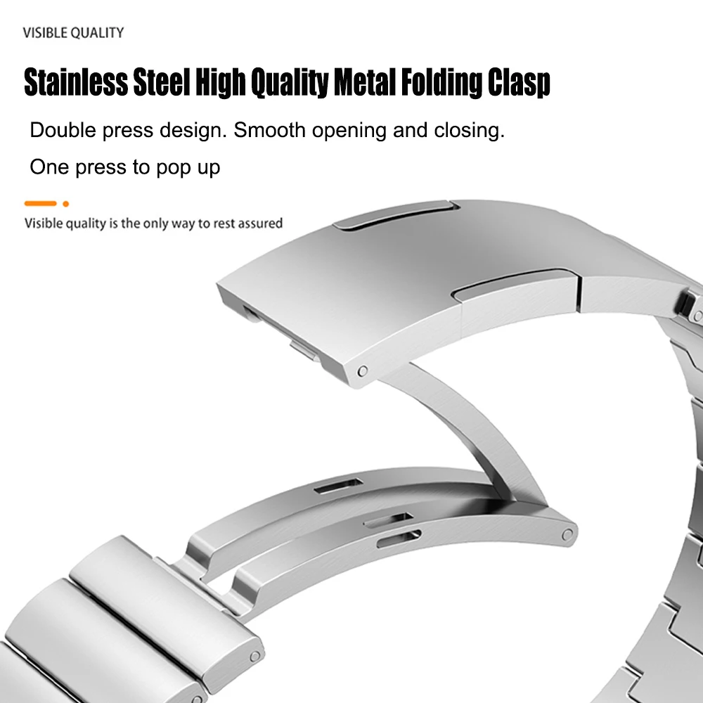 Officiële Metalen Stalen Band  - Titan Smartwatch Accessories recensie en prijs
