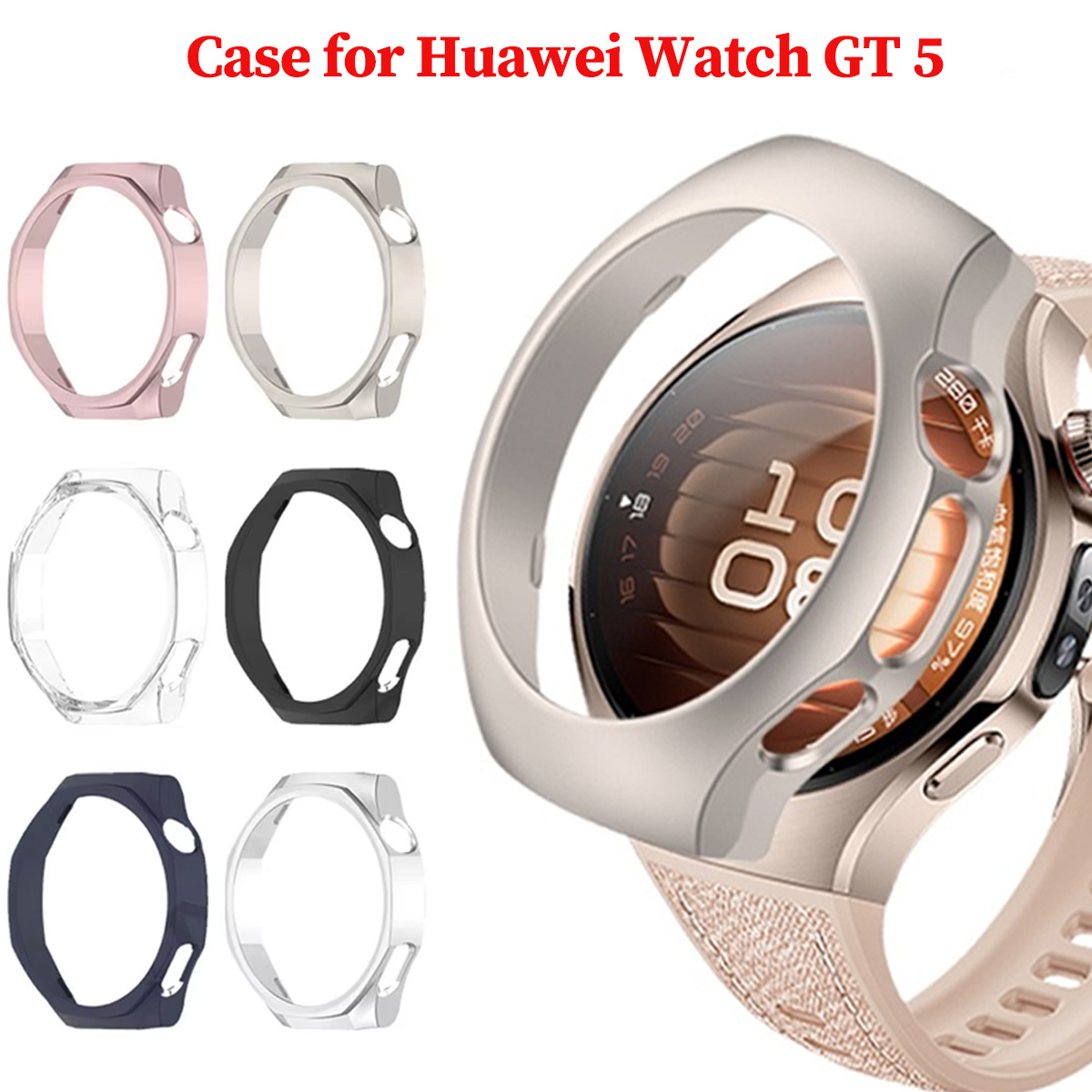 Case voor Huawei Horloge GT 5  - Titan Smartwatch Accessories recensie en prijs
